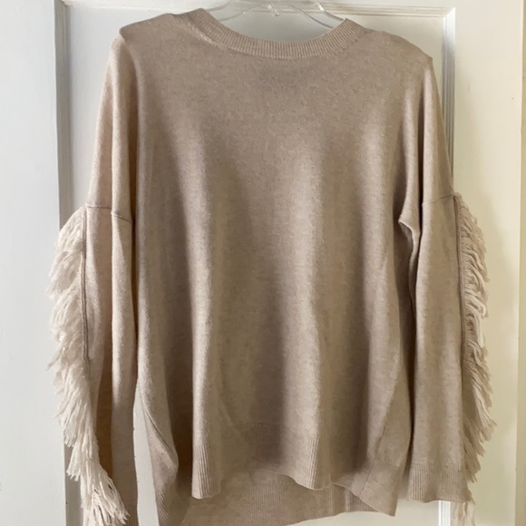 Brown Allan Sweaters - Brown Allan Cashmere Fringe Sweater